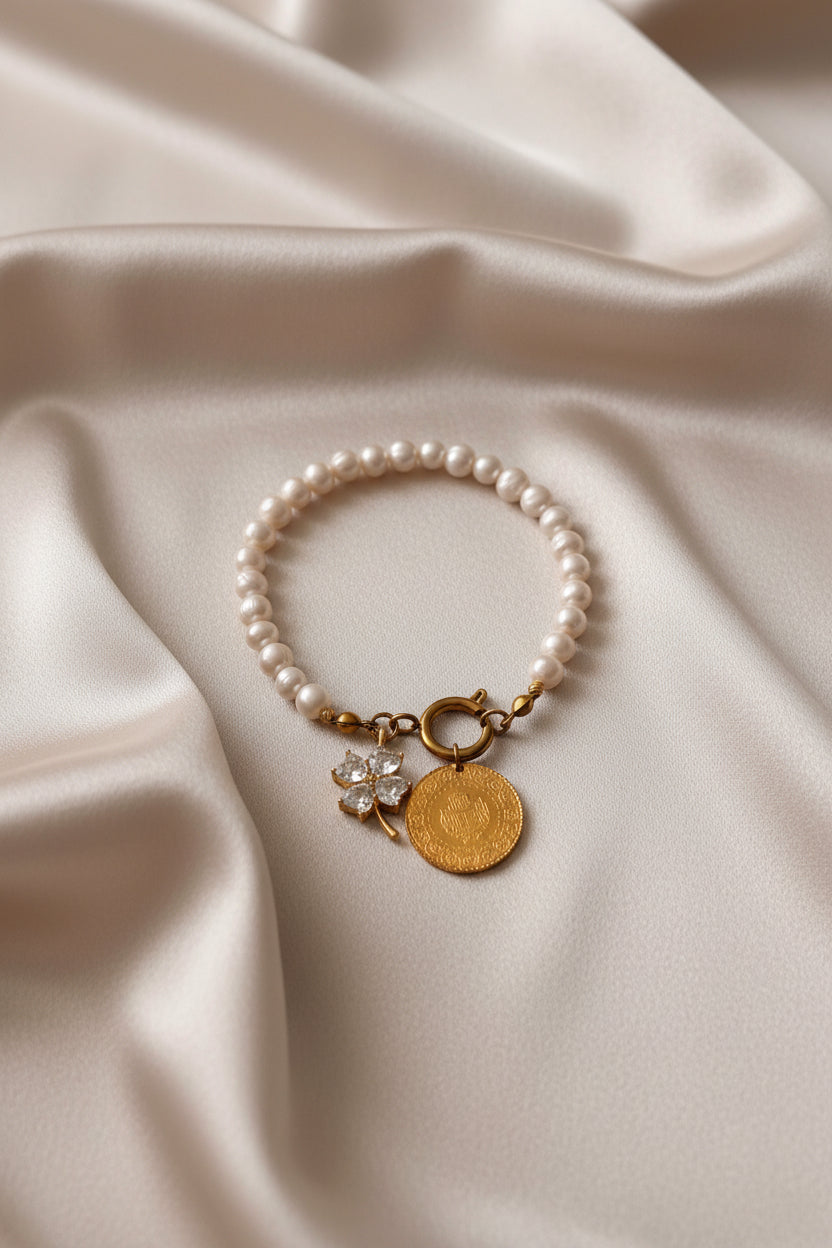 Perlenarmband mit Verschluss
