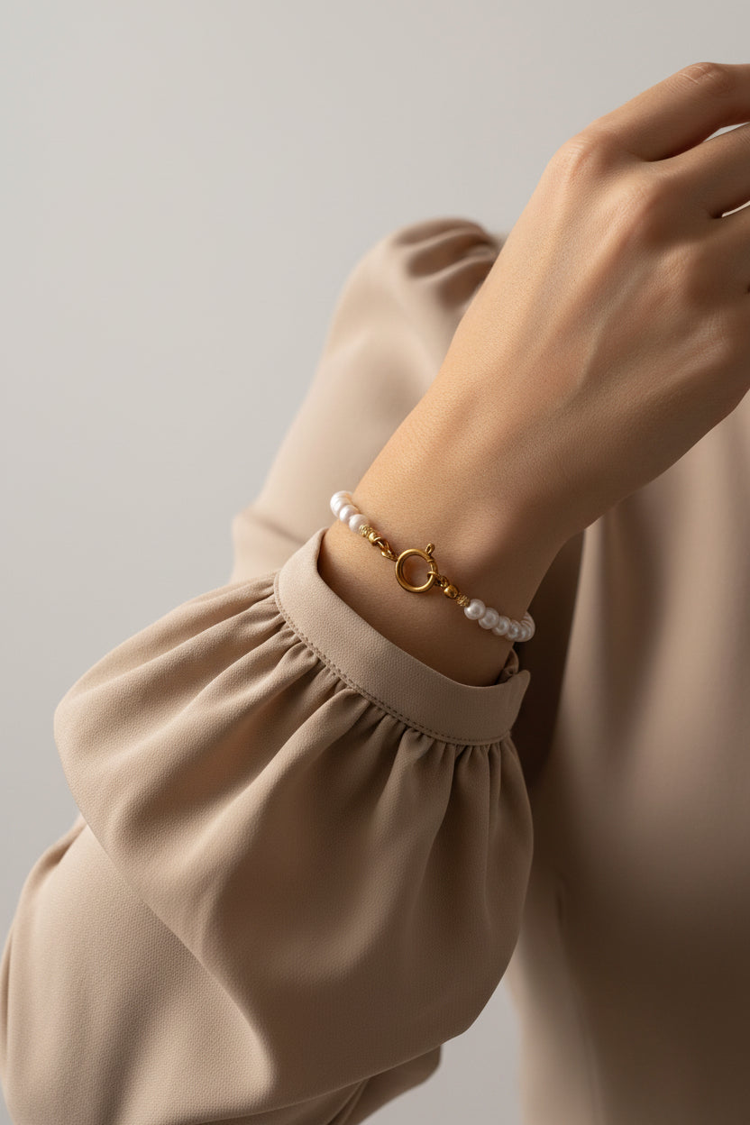Perlenarmband mit Verschluss