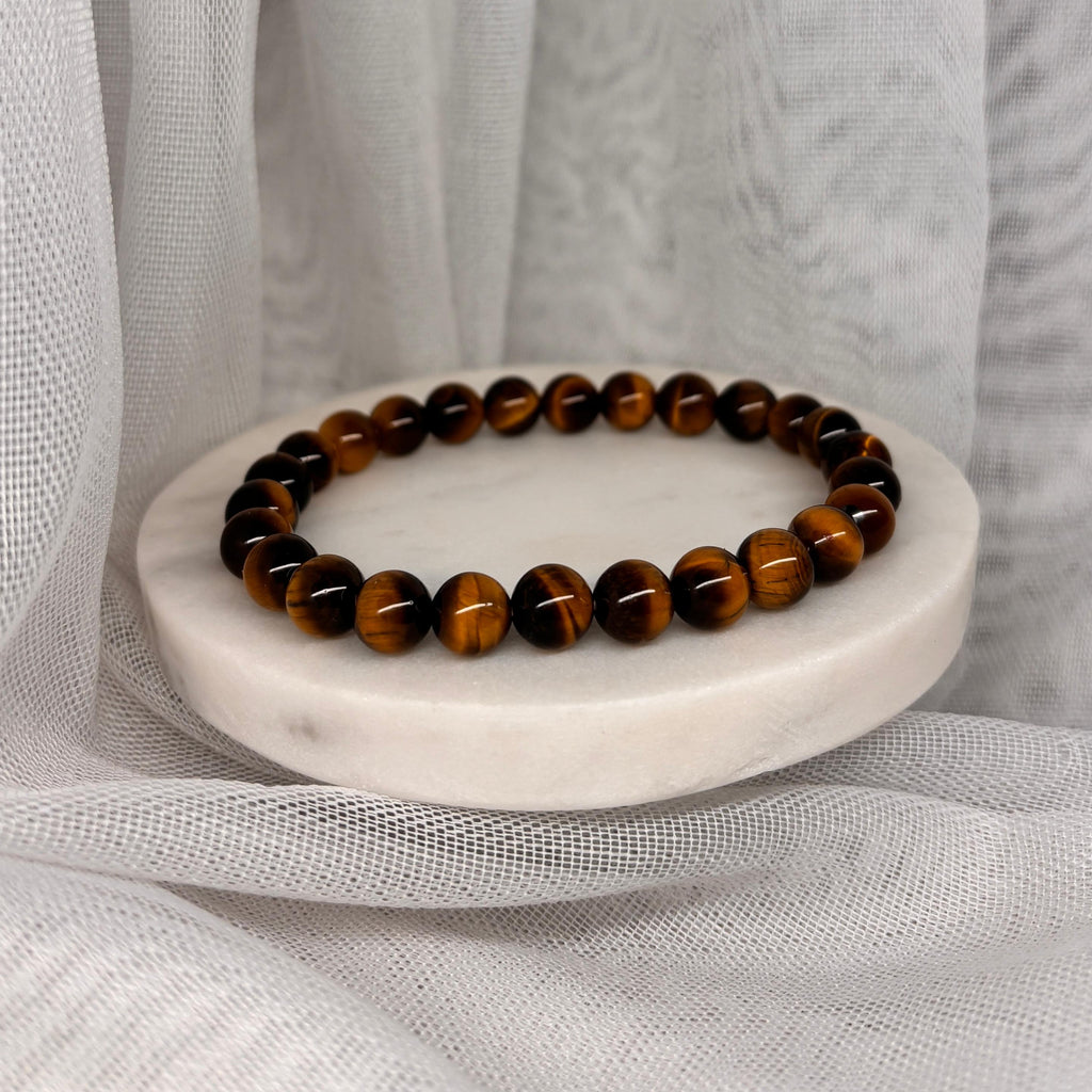 Armband aus natürlichen Edelsteinen - Tigerauge