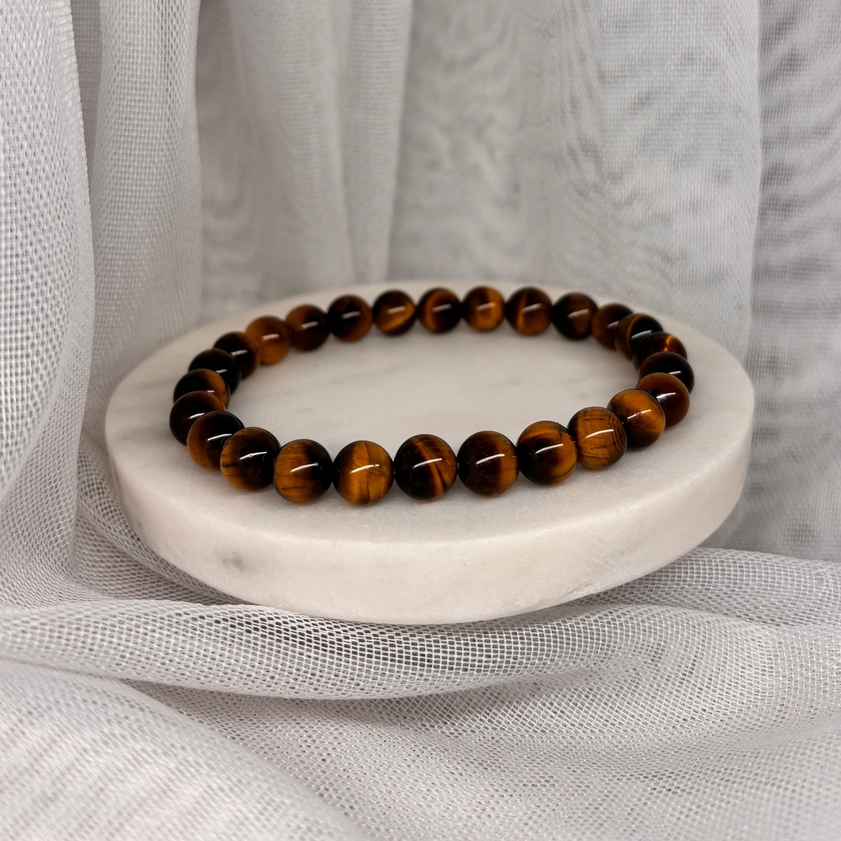 Armband aus natürlichen Edelsteinen - Tigerauge