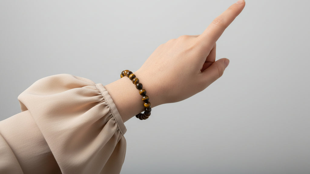 Armband aus natürlichen Edelsteinen - Tigerauge
