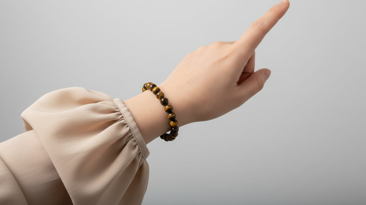 Armband aus natürlichen Edelsteinen - Tigerauge